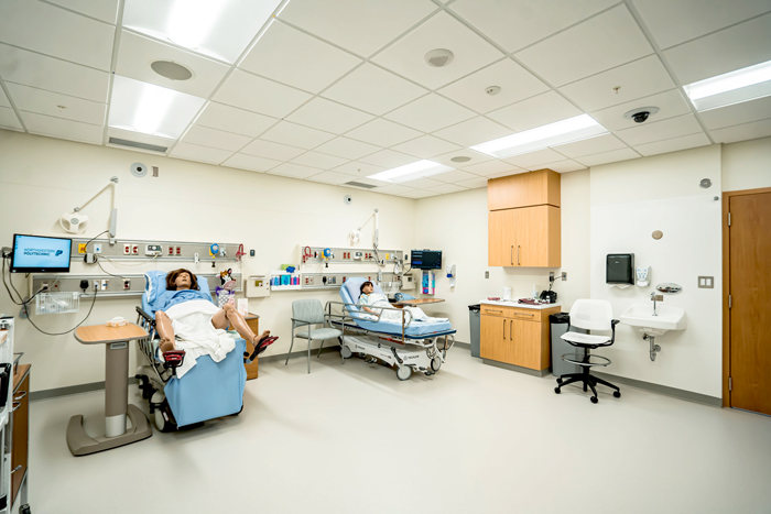 Nursing department simulation lab