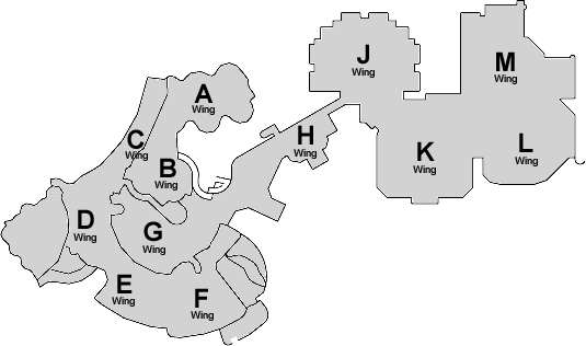 Map of main campus