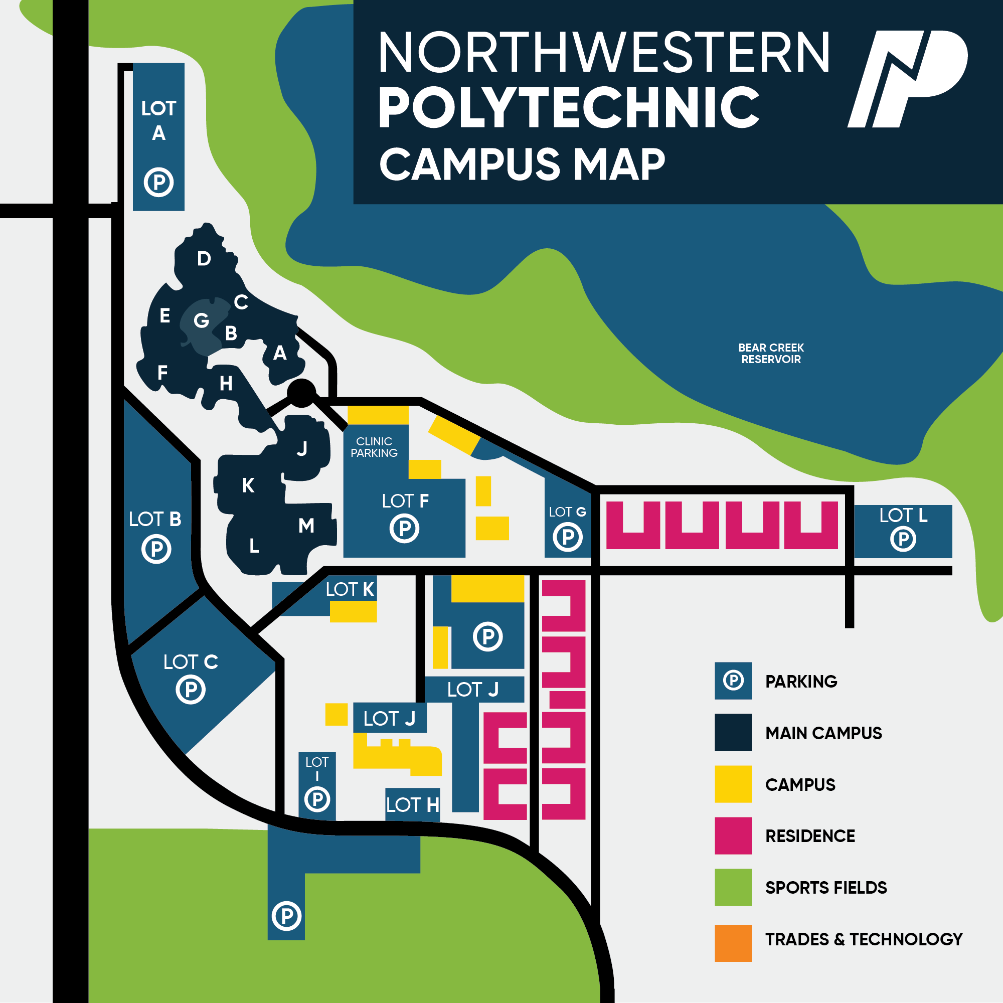 Grande Prairie Campus Map