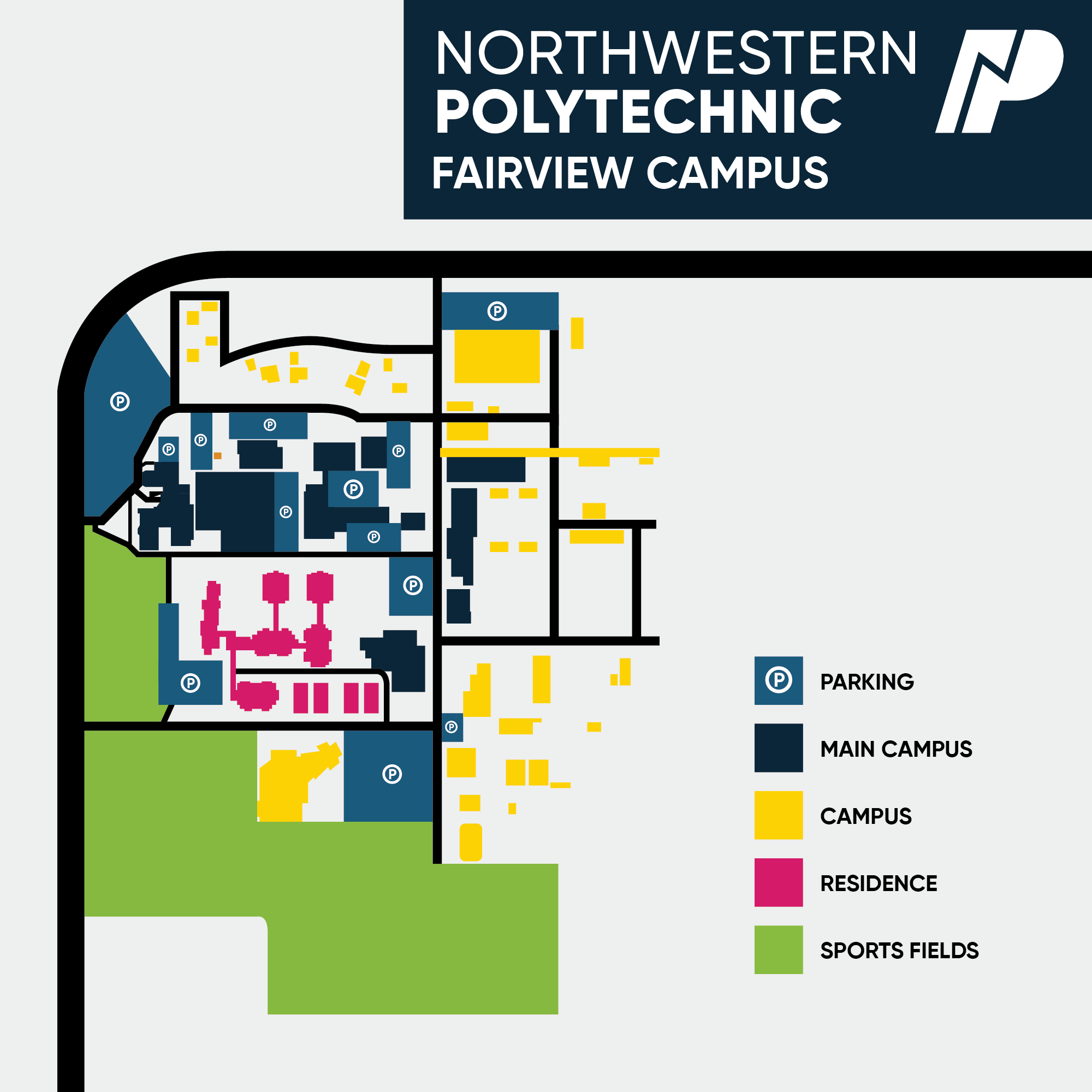 Fairview Campus map