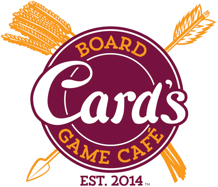 cards board game cafe logo