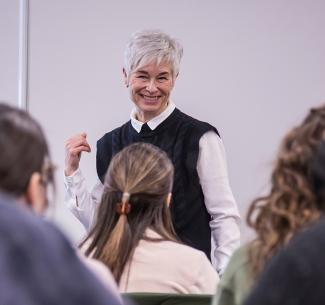 NWP instructor Melanie Matheson teaching in a classroom