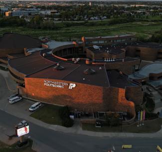 Aerial view of NWP Grande Prairie Campus