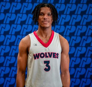 Headshot of Wolves men's basketball player Tony Kibonge