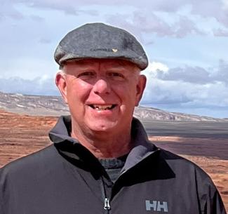 A happy Dwayne Heart smiling with the Grand Canyon in the background
