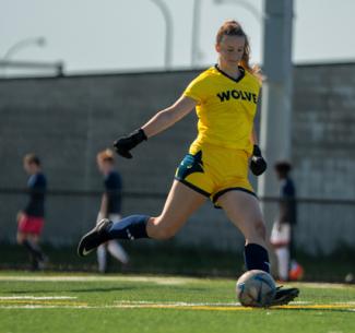 Wolves Women's Soccer Goalkeeper, Robyn Alexandruk
