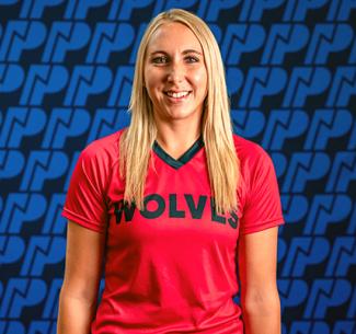 Ashley Hodel, goalkeeper for the Wolves Women's Soccer team.