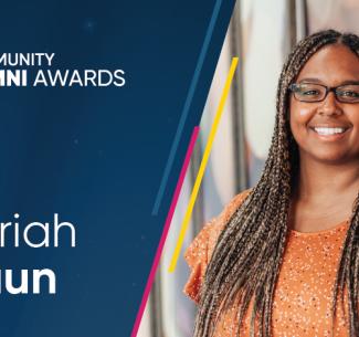 Mariah Braun, Alumni Entrepreneurship Award recipient.