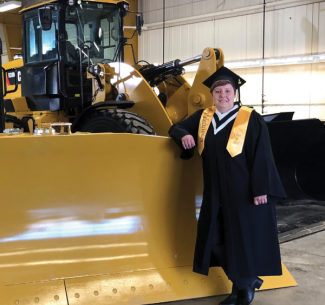 Kayla King, Valedictorian for GPRC’s Fairview campus and ThinkBIG Service Technician Diploma graduate.