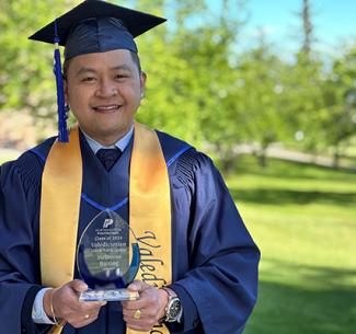 Grande Prairie Valedictorian Melborne Baiting