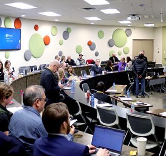 Grain producers along with panelists, industry leaders and research specialists attended the event.