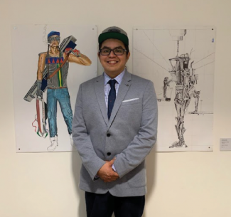 Morgan Zoe, alumni, has had his artwork selected by  Purolator’s limited-edition holiday packaging campaign.