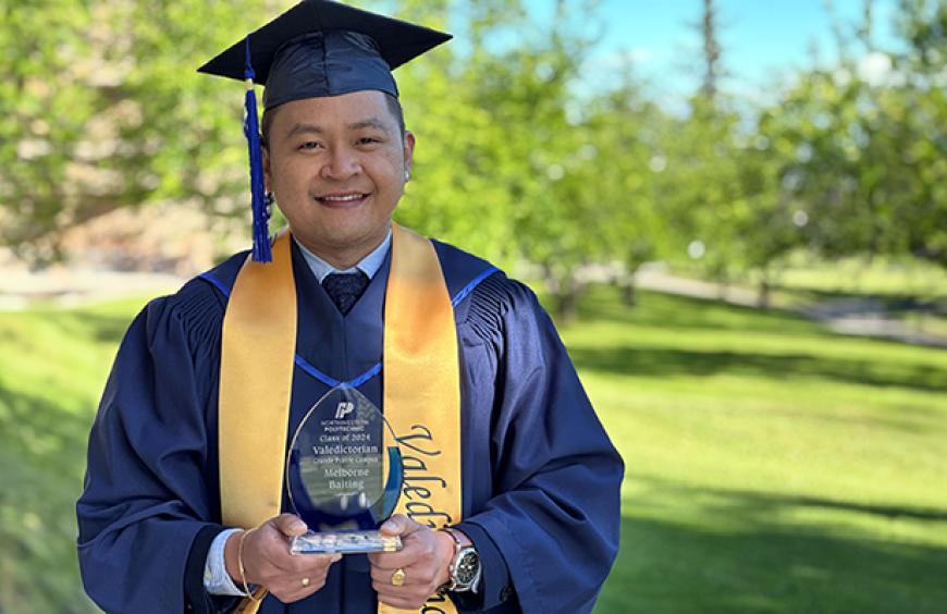 Grande Prairie Valedictorian Melborne Baiting
