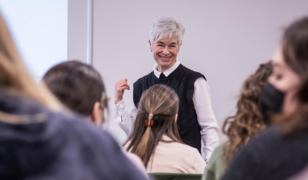 NWP instructor Melanie Matheson teaching in a classroom