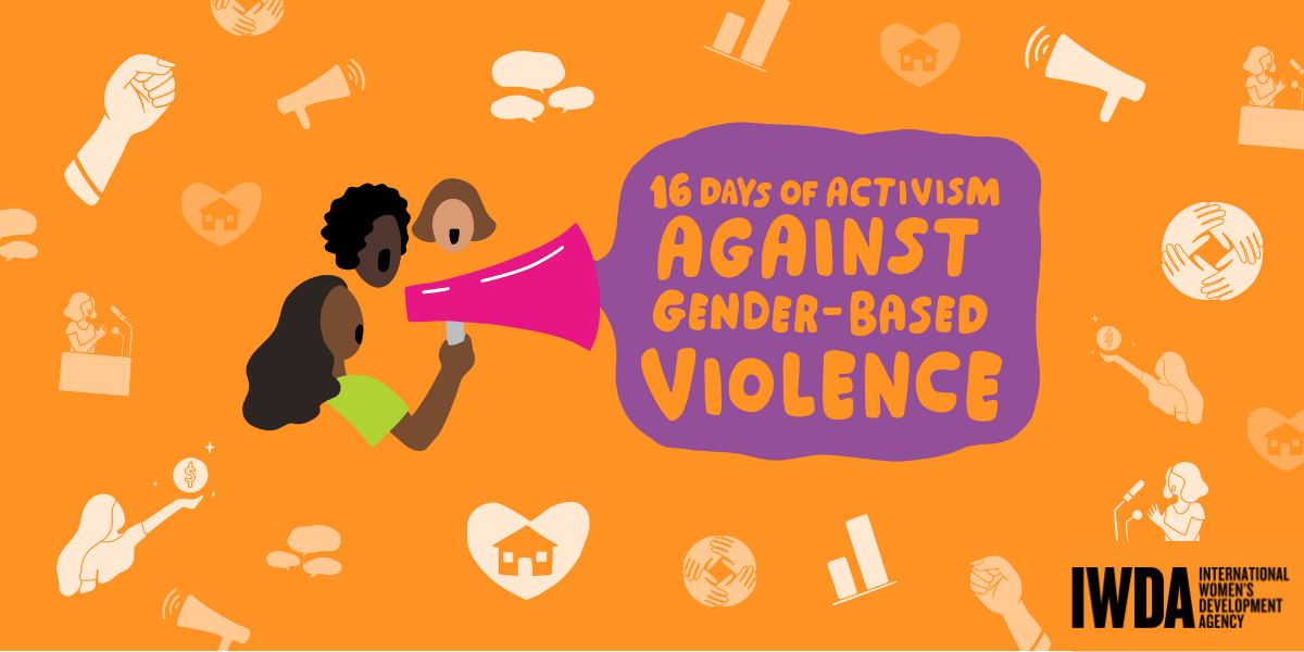 16 days of activism graphic banner