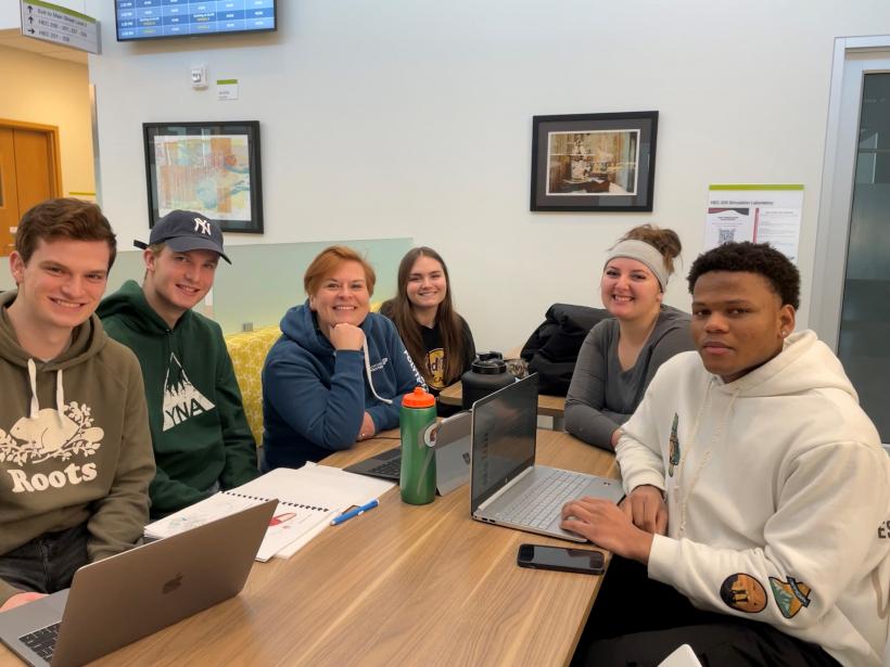 NWP Instructor Teresa Evans with students