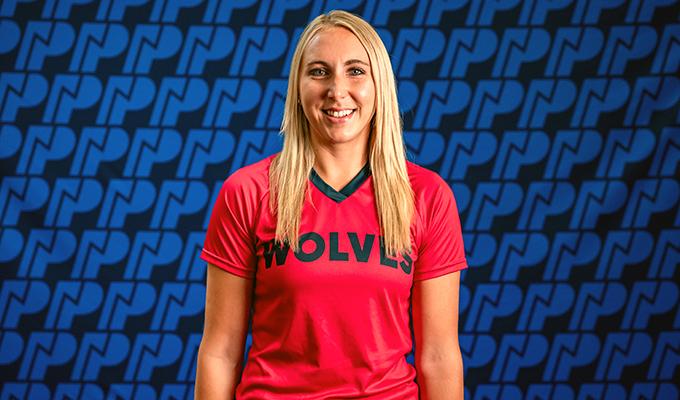 Ashley Hodel, goalkeeper for the Wolves Women's Soccer team.