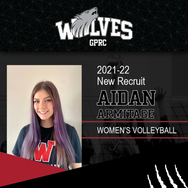 GPRC Wolves Women's Volleyball New Recruit, Aidan Armitage.