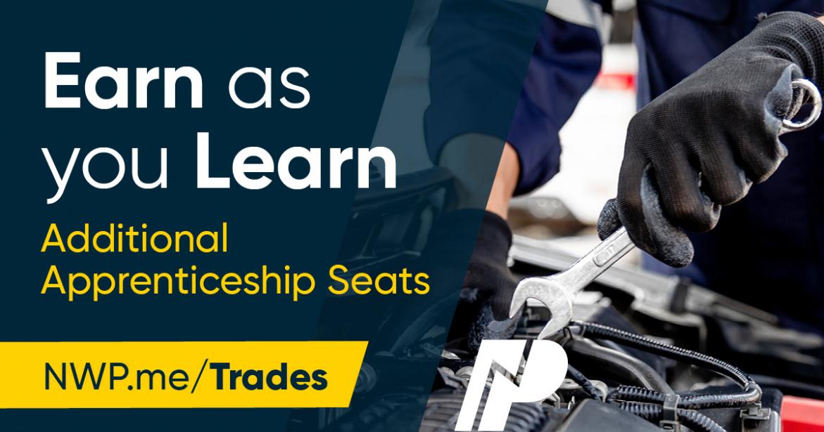 80 Additional Apprenticeship Seats Now Available!
