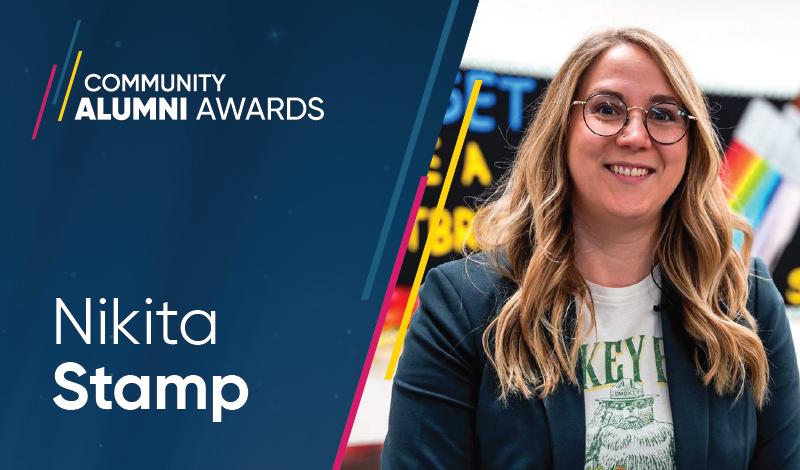 Nikita Stamp, Indigenous Community Impact Award recipient.