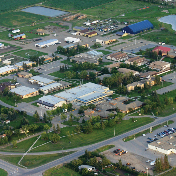 Aerial view of our GPRC Fairview campus.