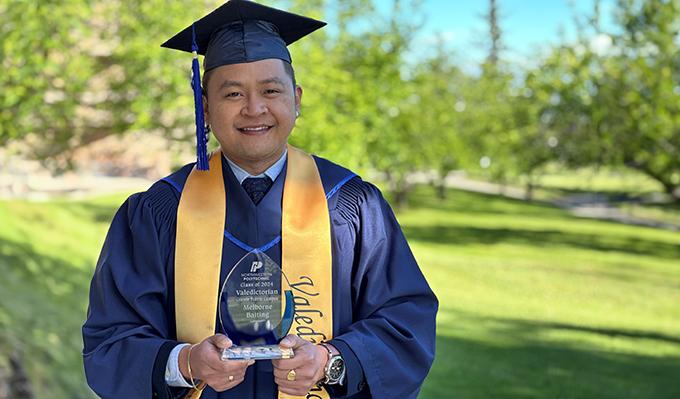 Grande Prairie Valedictorian Melborne Baiting