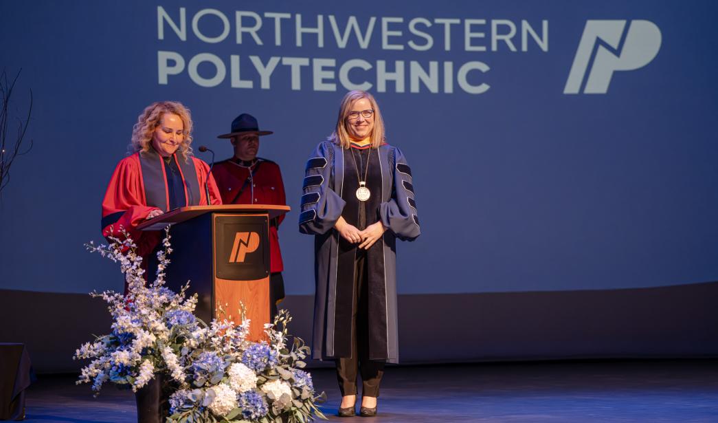 NWP's 11th President Dr. Vanessa Sheane and Board Chair Shawna Miller