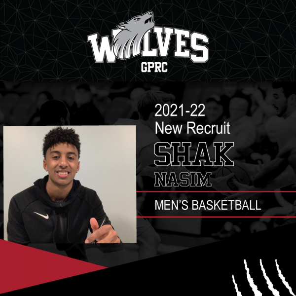 GPRC Wolves Men's Basketball recruit, Shak Nasim.
