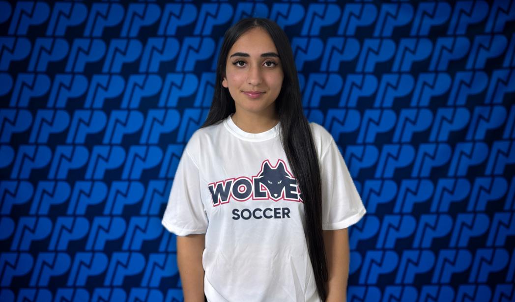 Women's soccer recruit, Ramneet Brar.