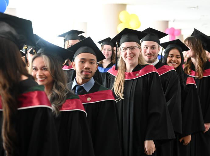 Happy graduates attending the 2025 convocation ceremony