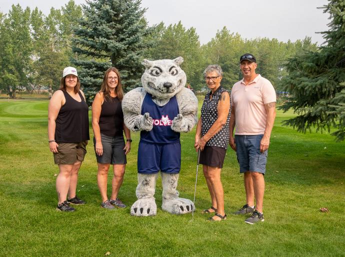 Players pose at the 2024 Fairview Classic golf tournament