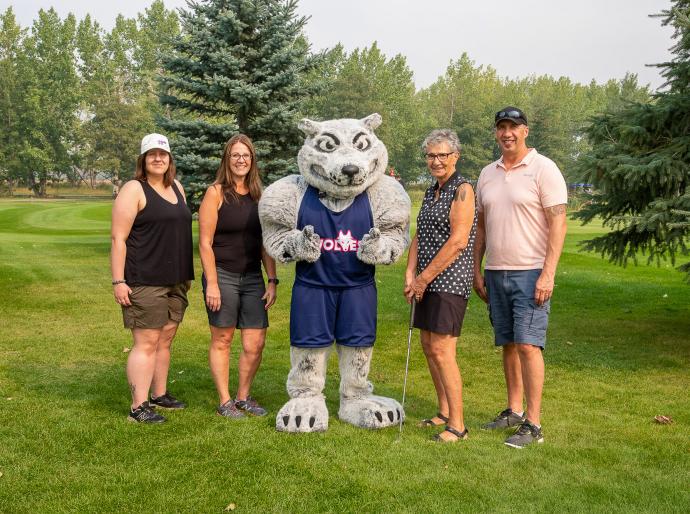 Players pose at the 2024 Fairview Classic golf tournament