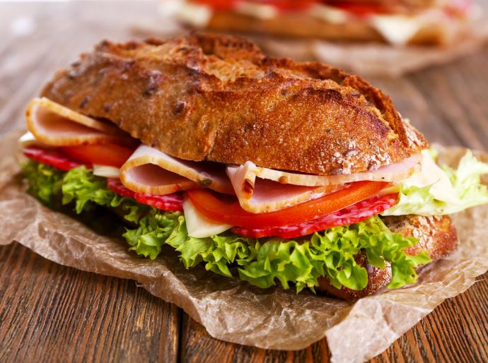 Delicious club sandwich