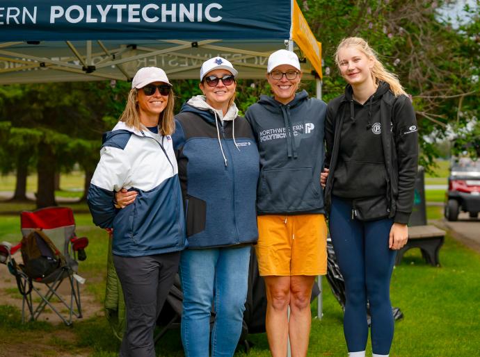 A group of volunteers at the Golf Classic in Grande Prairie