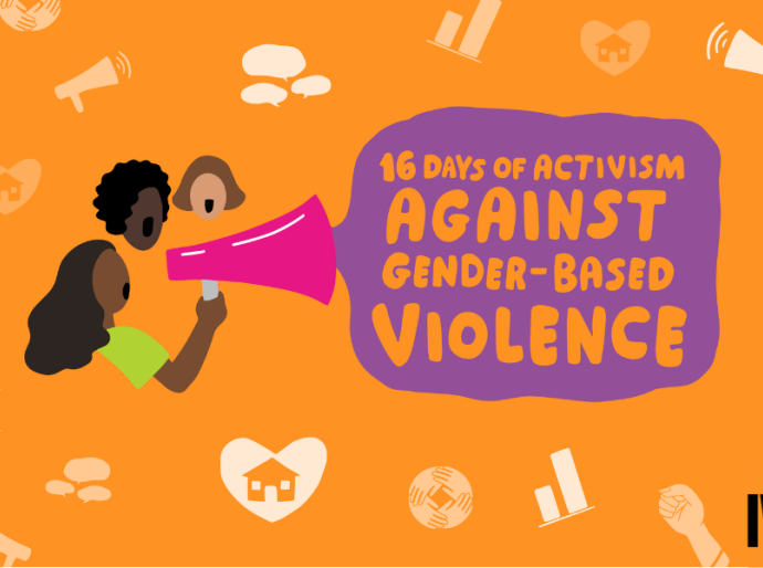 16 days of activism graphic banner