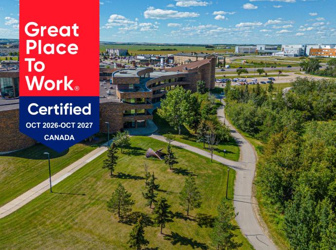 Banner depicting the great place to work certification