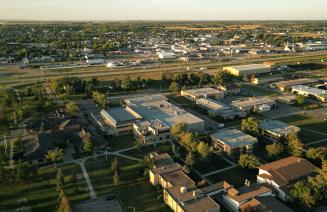 Aerial view of Fairview Campus