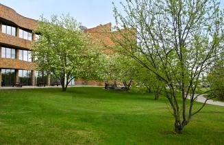 Grande Prairie campus in the summer