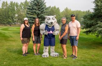 Players pose at the 2024 Fairview Classic golf tournament