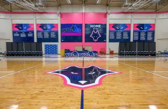 The inside of the main gym at Grande Prairie campus