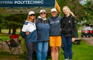 A group of volunteers at the Golf Classic in Grande Prairie
