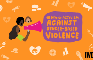 16 days of activism graphic banner