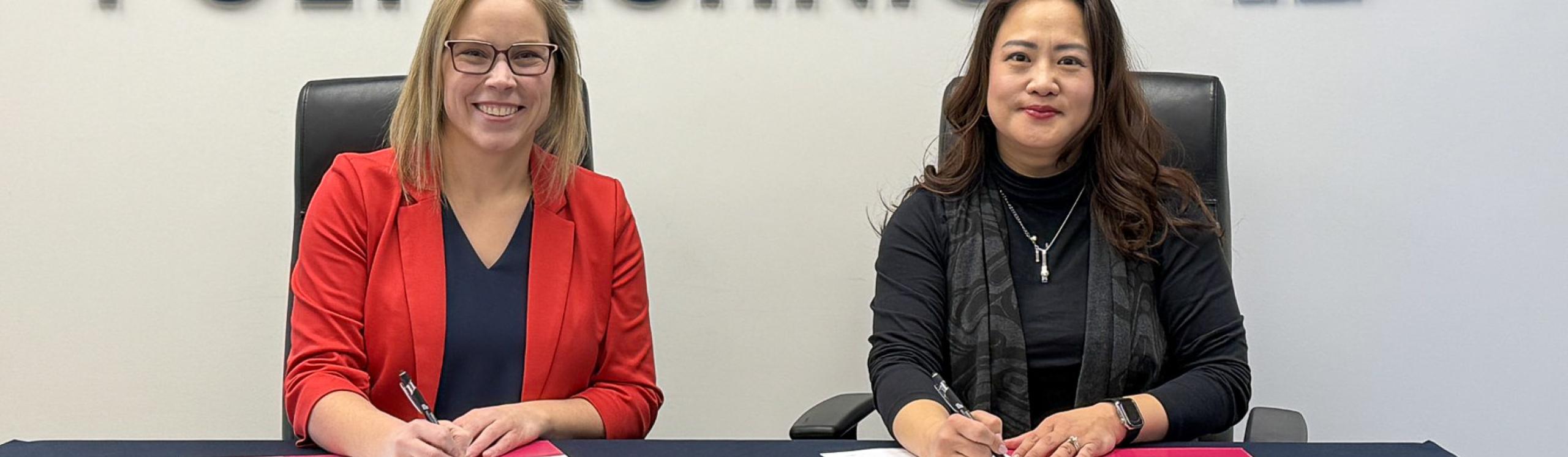 Dr. Vanessa Sheane, President and CEO of NWP and Dr. Judy Kim-Meneen, Executive Education Director, Tallcree Education Authority